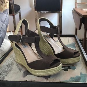 Steven madden woven wedge sandal